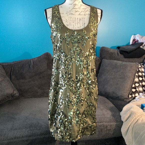 J Crew Sequined Mini Dress, Size 4 - Picture 1 of 6
